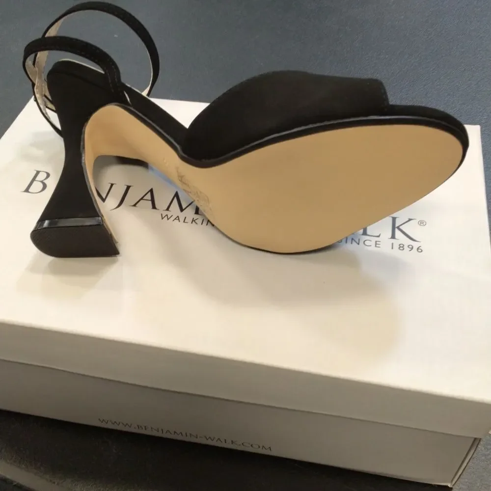 Benjamin Walk Black and Cream Heels
